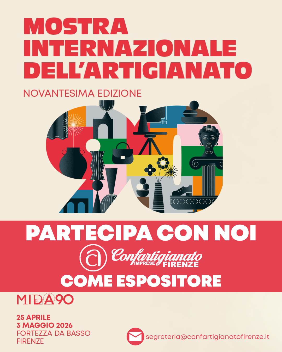 Mostra Internazionale dell’Artigianato di Firenze 2026: opportunità per le imprese alla 90ª edizione